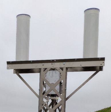 Localisation du boîtier électronique – exemple de la station de Santa Maria - crédit CNES