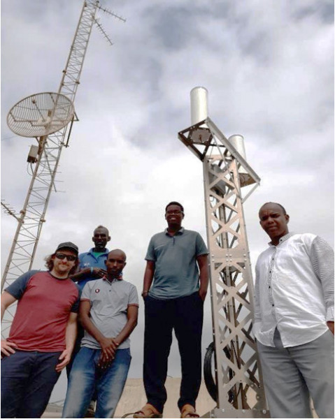 The station was installed on the roof of the observatory.