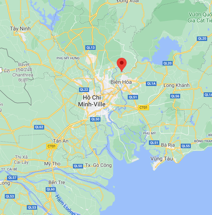 Localisation de la station d'Ho Chi Minh, "vue rapprochée"