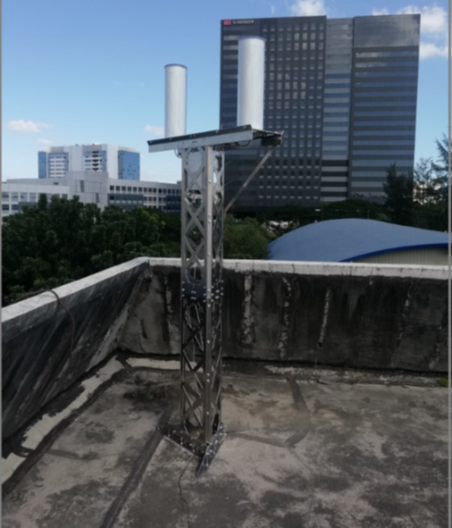 Sation installed at the top of the NAMRIA building at Manila