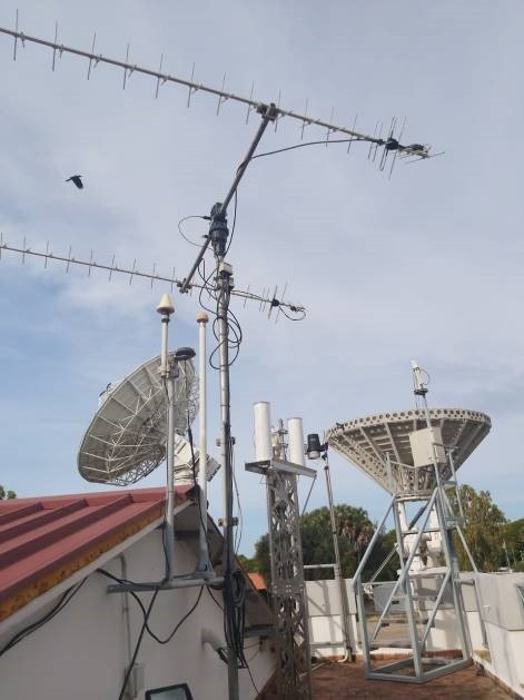 The station was installed on the roof of a building at the Luigi Broglio Space Center.