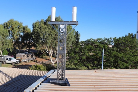 The SVOM station has been installed on a roof of the museum.